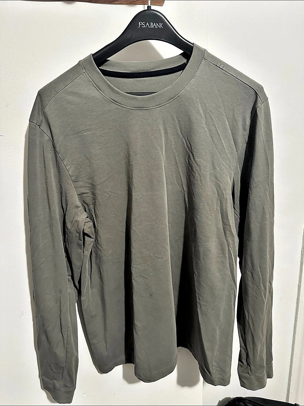 Lululemon Cotton Jersey Long-Sleeve Shirt Gray